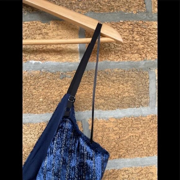 YUMI KIM DYNASTY VELVET DRESS MIDNIGHT TWINKLE XS - Picture 15 of 16